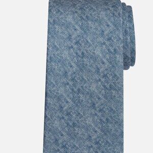 Joseph Abboud Linen Look Narrow Tie -Navy